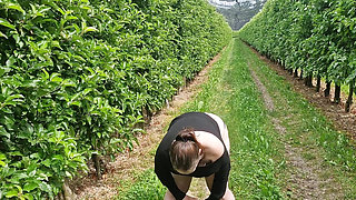 Pissing in nature and satisfying my lust.