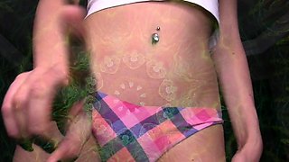 Curly Blonde Teen Records Solo Dildo Masturbation More at