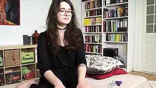 Stacked brunette goes solo toys and masturbation