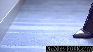 Hard fast fuck makes her pussy squirt