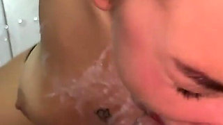 Milky Messy Sloppy Blowjob Ended with Crazy Facial