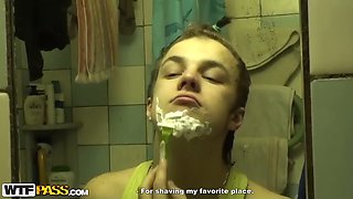 Cute amateur teen girl toying pussy on webcam