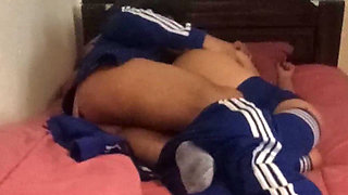 I Don't Want to Go to College Today!! I Want You to Put Them in the Back!! Hot Mexican Schoolgirl Tasting Cum!