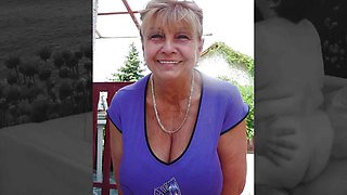 Huge Granny Tits Jerk off Challenge to the Beat 2