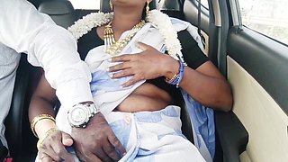 Indian Bhabhi Car Sex. Telugu Bhabi Car Long Drive for Fucking with Stepson