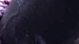 Dual BBC Ride, Pussy Stretching, Close up Viewing, Hairy Pussy Dildo Fuck, Milk Spray Finish