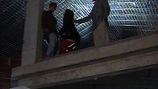 Amateur adorable blonde and brunette girls doing blowjob