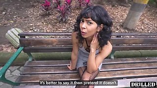 Busty Latina Maid Gets Rough Threesome Fuck for Visa