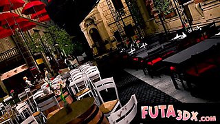 Blonde scene with magical fiancée from Futa3DX