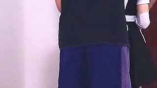 Whh02 - a Chinese Girl Wearing White Stockings and Blindfolded, Bound by Ropes Vibrates to Orgasm