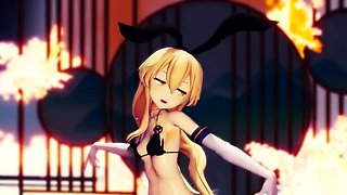 Hot 3D redhead licking a pussy while getting fucked