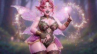 Thicc Pink Fairy Twerking Massive Ass With Magic Wand
