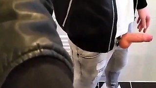 Amateur Webcam Handjob with a Big Cock