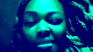 Ebony Goth BBW Newbie Rue the Waning seductive striptease.