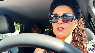 Italian Girl Ass Fucked and Slapped and Spat in the Trunk of the Car!