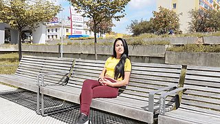 Apolina pleased her boyfriend with a blowjob and got fucked in doggystyle