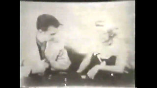 Hot Blonde MILF Sucks and Fucks a Big Vintage Cock (black and White Porn)