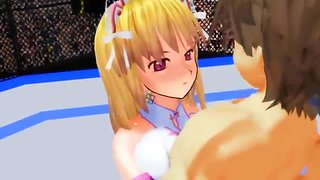 hentai mixed wrestling kiss attack