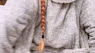 Big Boobed Blonde Masturbates With A Dildo In The Bathroom