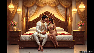 Stepmom and her son's friends gangbang her wet pussy