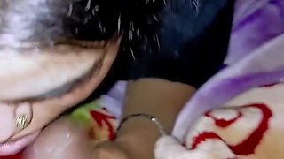 Hindu Slut Gives A Sloppy Slurpy Blowjob To Her Stepbro With A Huge Cock. Dont Miss The End