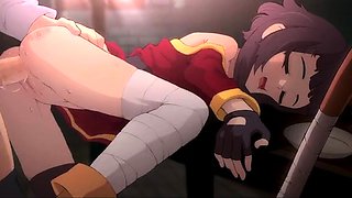 Hentai chick enjoys anal sex at the gym