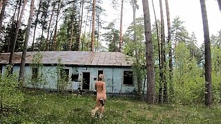 Blonde Solo Babe in Abandoned House