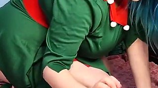 Elf Girl Is an Anal Slut for Santa - Solo Girl