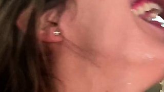 Magdalenas ride in the bathroom Anal Blonde Blowjob Cumshot