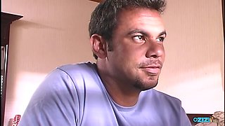 Busty Blonde Babe Spreads Her Long Legs So That Her Can Lick Her Pussy Good