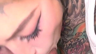 Tatted Split Tongue Asian Baddie Jesse Is a Slut for Stepdaddy