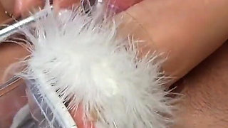 4K Heeljob & Footjob Delight From a Sultry Blonde with Perfect White Long Toenails