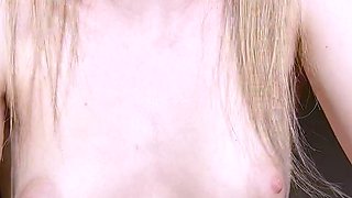 Sexy blonde emo teen solo cam session