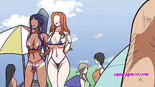 Big Natural Tits MILF Squirts On Older Guys Cock - Hentai Elite