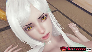 Yamato One Piece 3D Hentai Animation - Bath Towel Big Tits Pleasure, Toilet Pussy Licking & Floor Fingering Orgasm POV