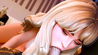 Sabrina being a public slut - fortnite animation