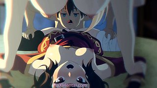 Wild StepFamily Threesome Creampie, Squirting, Facesitting