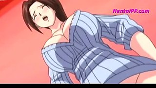 Uncensored Hentai: Voluptuous MILF Steamy Elevator Sex After Breakdown