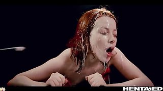 Tiny Russian Teen Lottie Magne Takes Alien Monster Cock - Extreme DP, Creampie & Bukkake