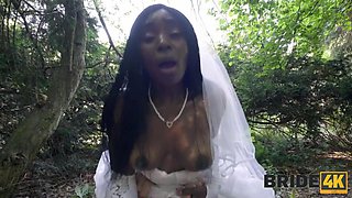 Ebony Brides Creampie in Zaawaadi Forest Lust