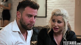 Desperate Latina threeway with customers