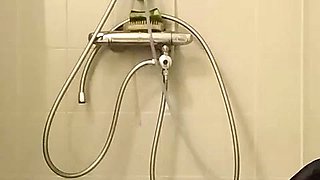 Satan slave takes a perverted piss enema session part 3