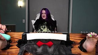 TheTickleRoom – Lexies Spread Foot Tickle Toe Tie! -