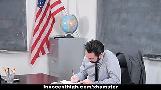 Innocenthigh - hot schoolgirl screws her way out of distress