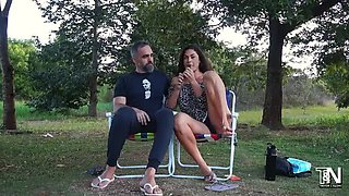 Amateur Hairy Latina Brunette Public Sex in Park with Trevor Rogen - Homemade Outdoor Fuck