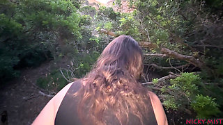 Cumming in My Panties Cum on Pussy Outdoor Amateur Video 4K