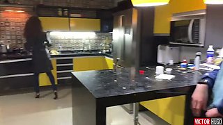 Amateur Brazilian Aniaty Barboza Gives Amazing Blowjob and Big Ass Doggy Style