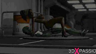 Flirtatious hoochie at blowjob scene