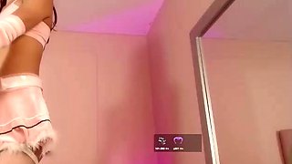 Amateur striptease and Solo masturbation