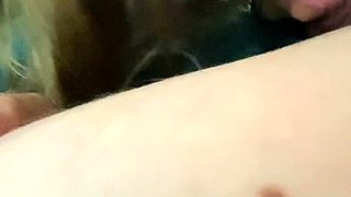 stepsis loves getting cum on her pussy after party